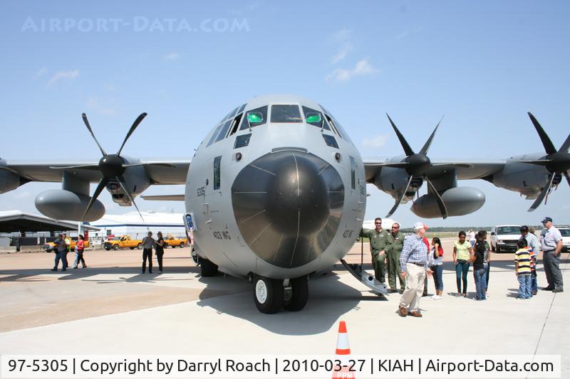 97-5305, 1997 Lockheed WC-130J Hercules C/N 382-5475, Wider view from the nose.