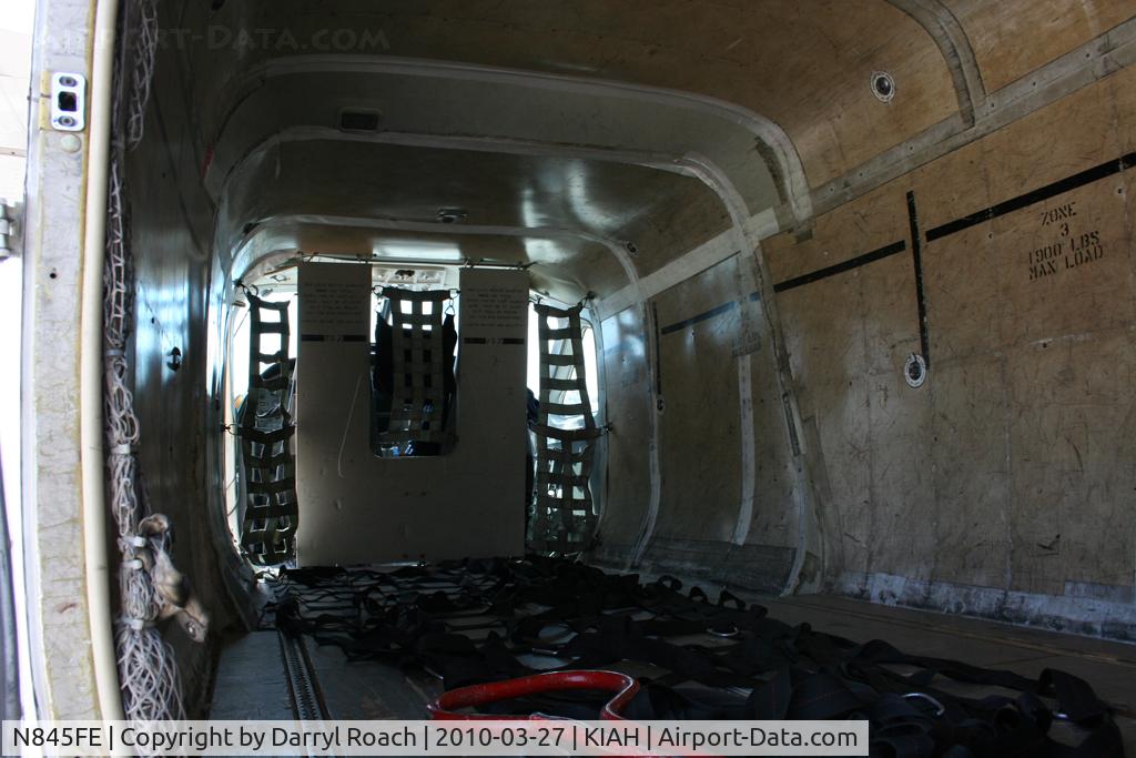 N845FE, 1989 Cessna 208B C/N 208B0152, Very simple interior of the cargo C208. It's just a shell.
