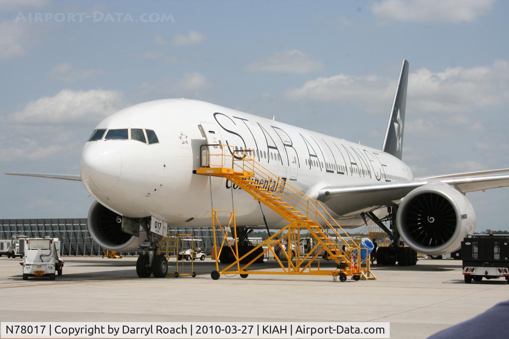 N78017, 2002 Boeing 777-224 (ER) C/N 31679, COA B772 featuring Star Alliance livery.