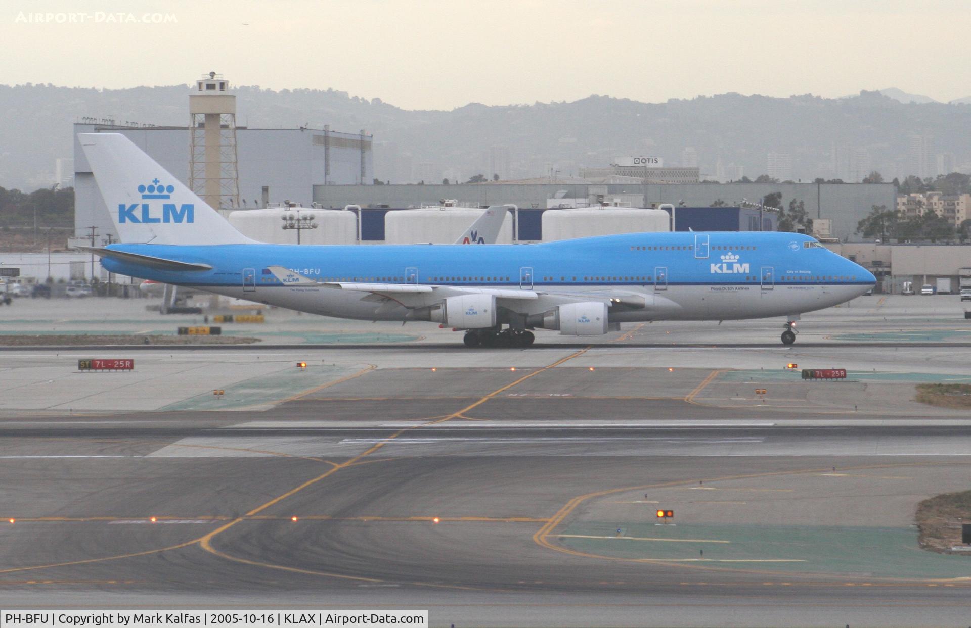 PH-BFU, 1997 Boeing 747-406BC C/N 28196, KLM Boeing 747-406BC PH-BFU, 7L departure KLAX.