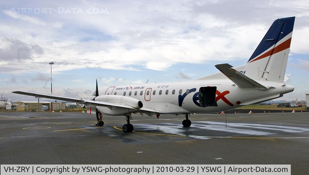 VH-ZRY, Saab 340B C/N 340B-401, Regional Express (REX) VH-ZRY SAAB 340B at YSWG.