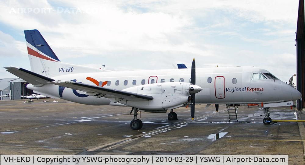 VH-EKD, 1989 Saab 340A C/N 340A-155A, Regional Express (REX) VH-EKD SAAB 340A at YSWG.
