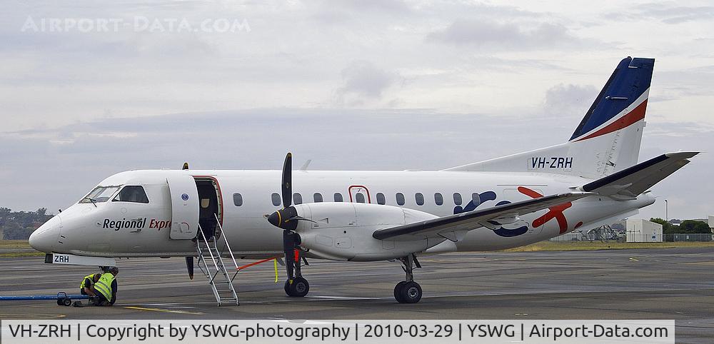 VH-ZRH, 1996 Saab 340B C/N 340B-392, Regional Express (REX) VH-ZRH SAAB 340B at YSWG.