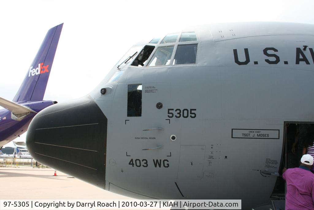 97-5305, 1997 Lockheed WC-130J Hercules C/N 382-5475, Nose of the C130.