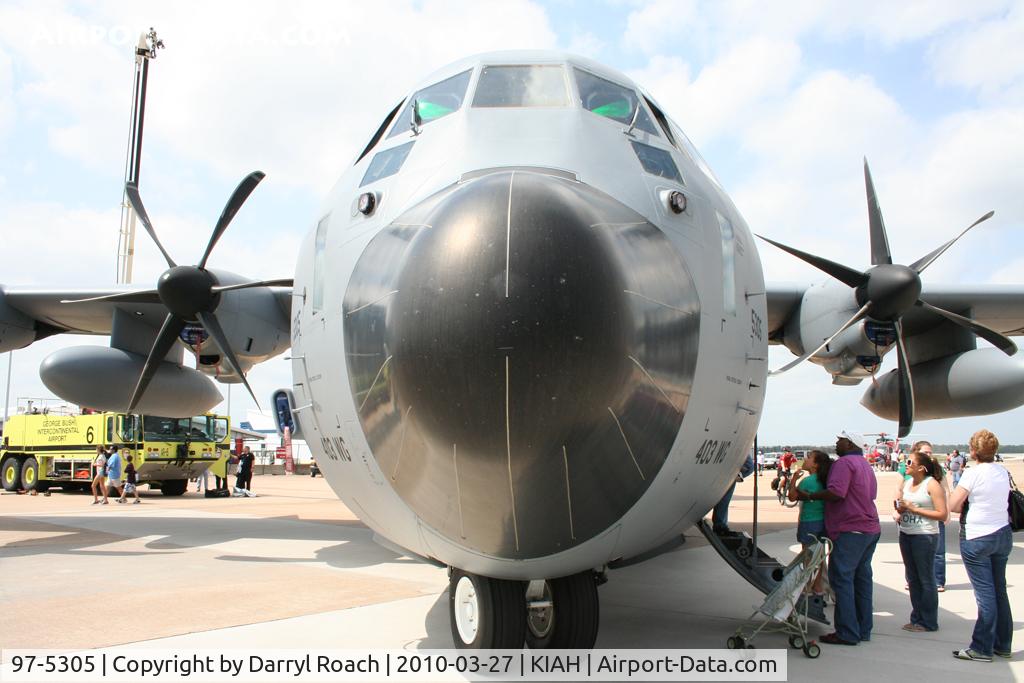 97-5305, 1997 Lockheed WC-130J Hercules C/N 382-5475, Front view, C130.