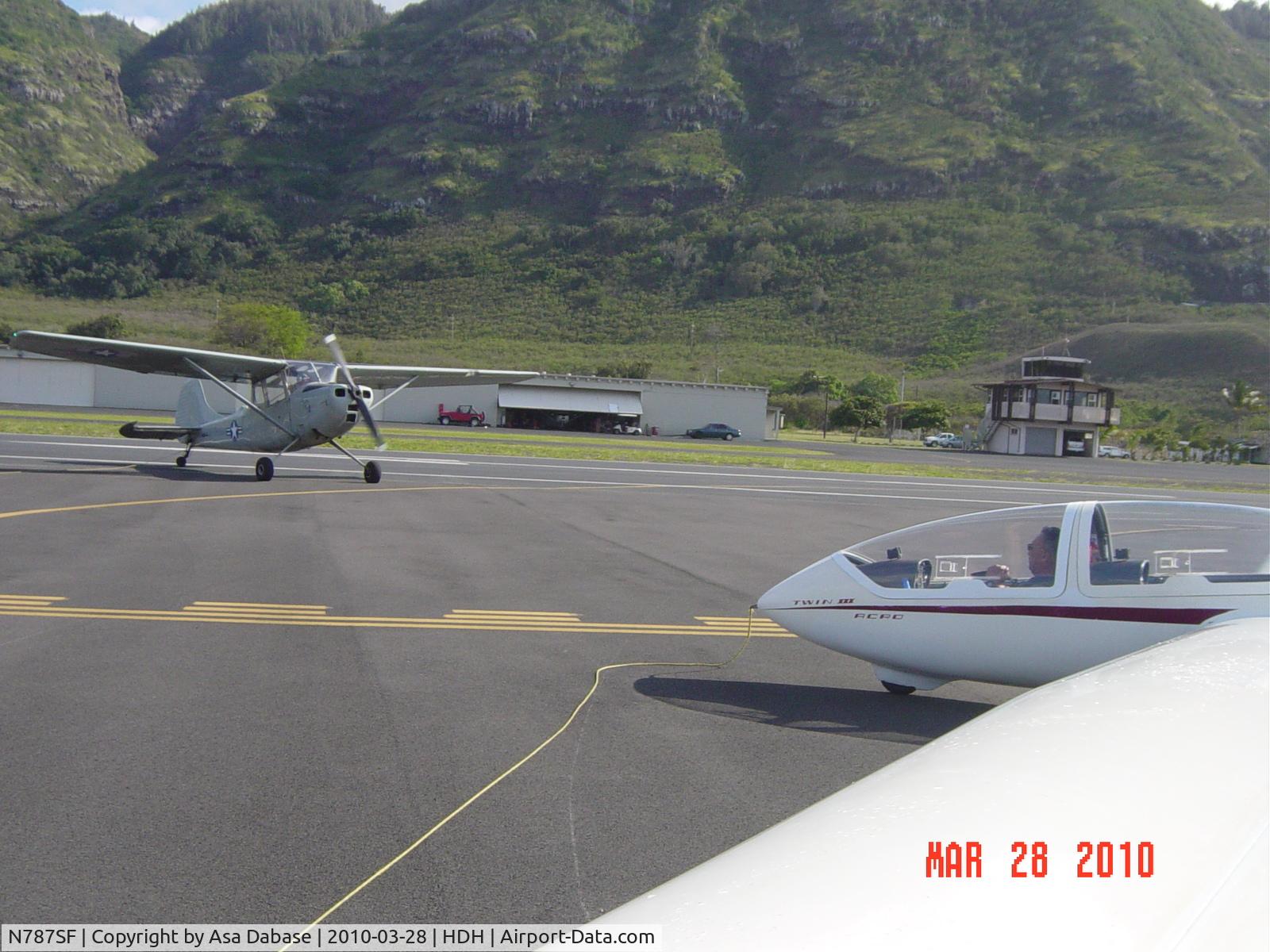 N787SF, 1989 Grob G-103C TWIN III ACRO C/N 34118, About to launch at Dillingham  Airfield