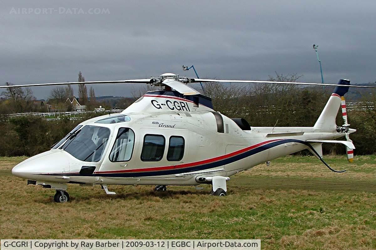 G-CGRI, 2005 Agusta A-109S Grand C/N 22003, Agusta A.109S Grand [22003] Cheltenham~G 12/03/2009. Seen at Cheltenham Racecourse during Gold Cup Week.