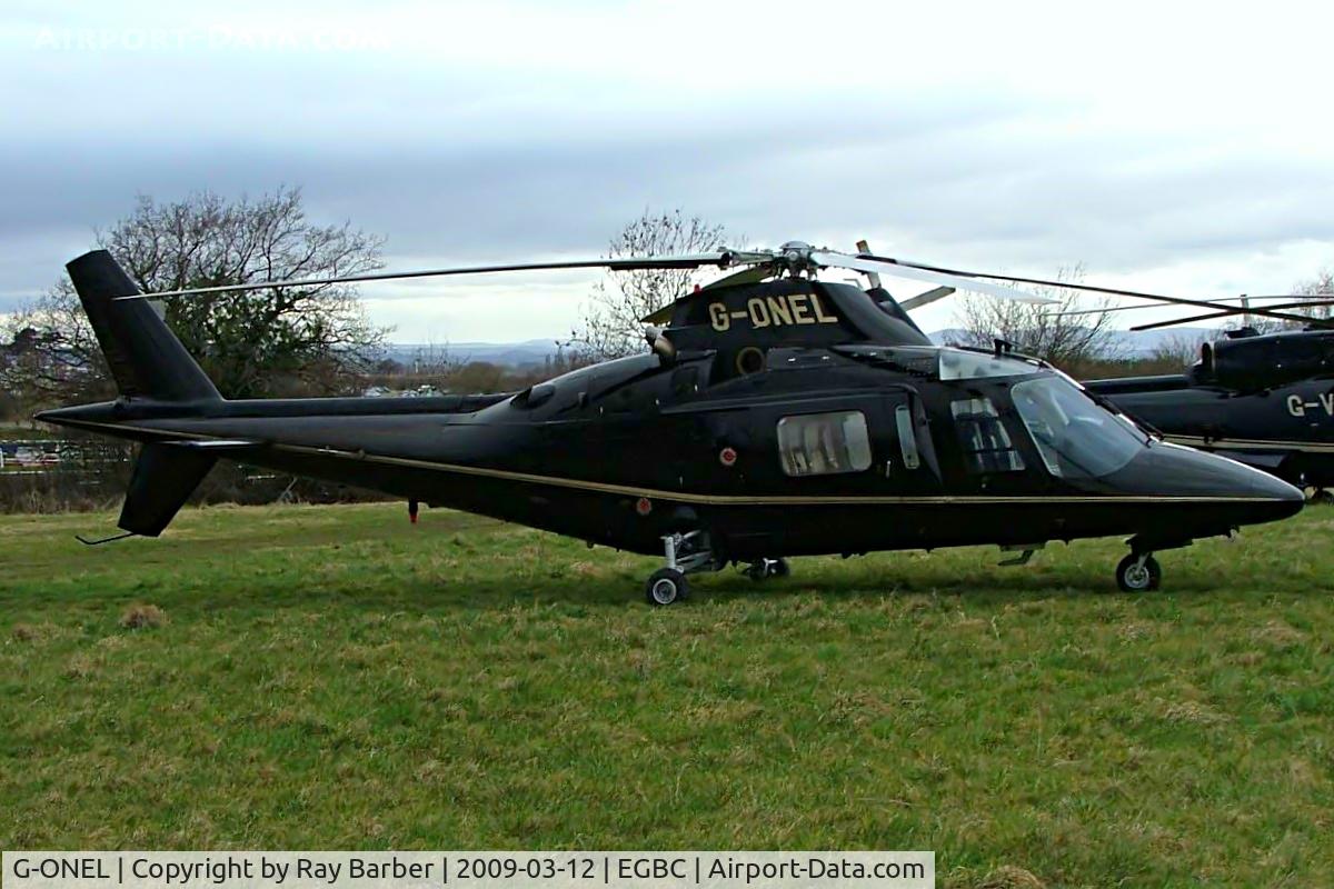 G-ONEL, 1995 Agusta A-109C C/N 7630, Agusta A.109C MAX [7630] Cheltenham~G 12/03/2009. Seen at Cheltenham Racecourse during Gold Cup Week.