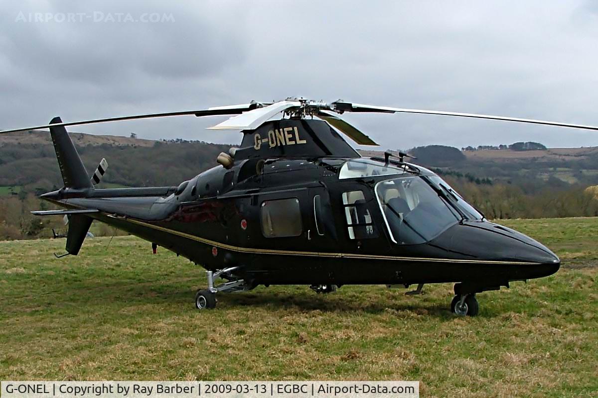 G-ONEL, 1995 Agusta A-109C C/N 7630, Agusta A.109C MAX [7630] Cheltenham~G 13/03/2009. Seen at Cheltenham Racecourse during Gold Cup Week.
