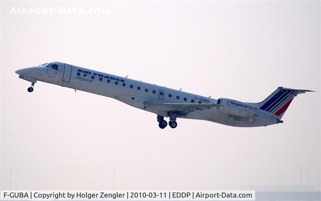 F-GUBA, 2001 Embraer EMB-145MP (ERJ-145MP) C/N 145398, Up and away to Paris