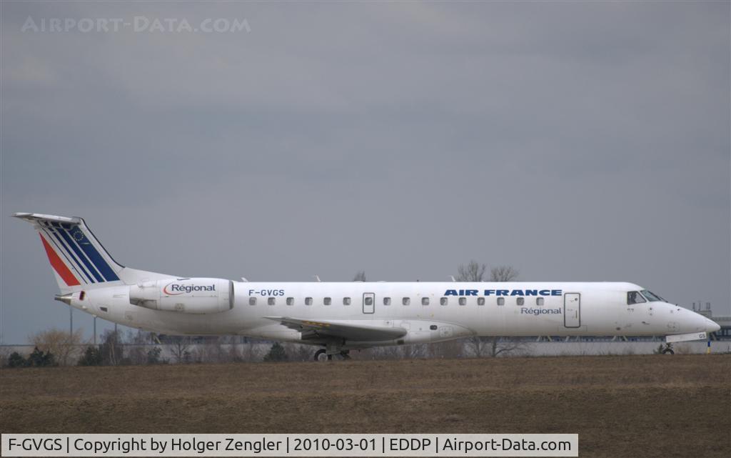 F-GVGS, 2001 Embraer ERJ-145LR (EMB-145LR) C/N 145385, Taxiing AF-Arrow with destination CDG
