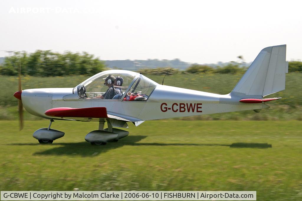 G-CBWE, 2002 Aerotechnik EV-97 Eurostar C/N PFA 315-13958, Aerotechnik EV-97 Eurostar at Fishburn Airfield, UK in 2006.