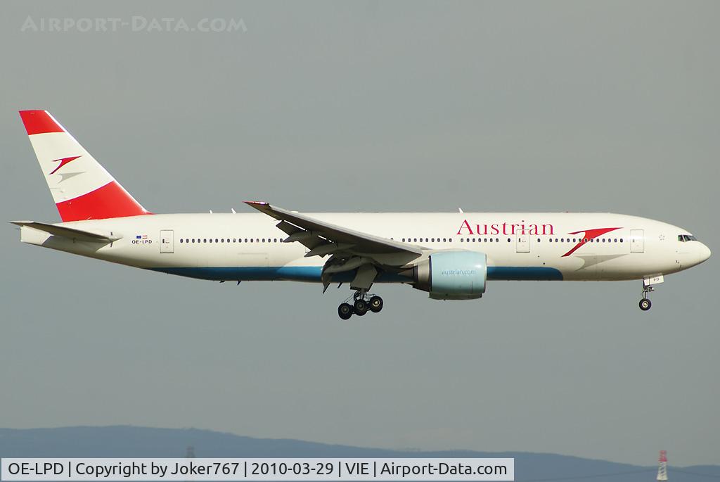OE-LPD, 2006 Boeing 777-2Z9/ER C/N 35960, Austrian Airlines Boeing 777-2B8(ER)