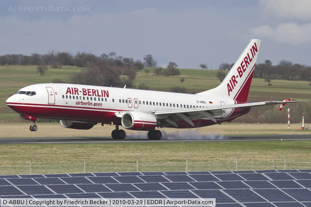 D-ABBU, 2001 Boeing 737-8Q8 C/N 30627, touchdown