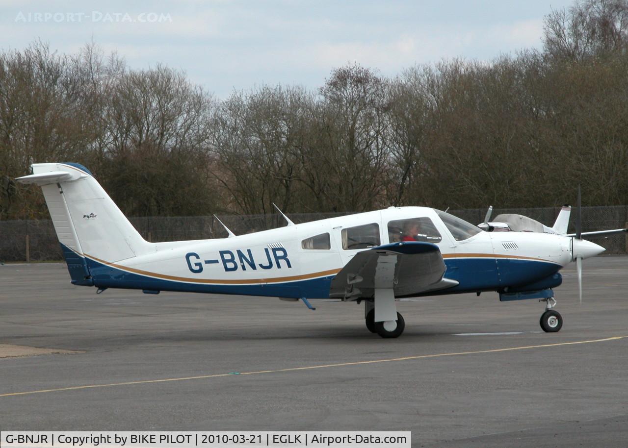 G-BNJR, 1980 Piper PA-28RT-201T Turbo Arrow IV Arrow IV C/N 28R-8031104, RESIDENT TURBO ARROW IV LEAVING THE PUMPS