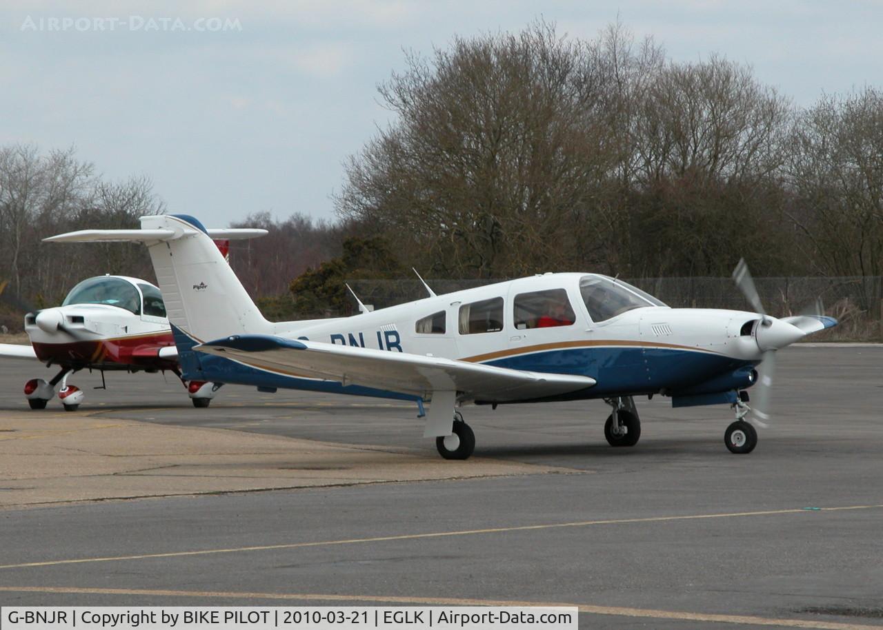G-BNJR, 1980 Piper PA-28RT-201T Turbo Arrow IV Arrow IV C/N 28R-8031104, RESIDENT TURBO ARROW IV LEAVING THE PUMPS