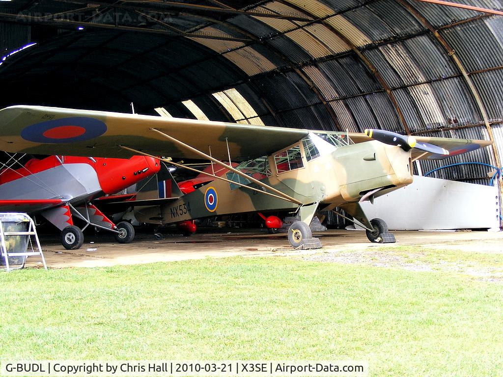 G-BUDL, 1943 Taylorcraft E Auster 3 C/N 458, wearing its former military ID NX534