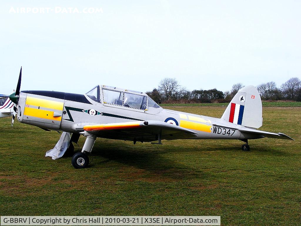 G-BBRV, 1951 De Havilland DHC-1 Chipmunk T.10 C/N C1/0284, wearing its former RAF ID WD347
