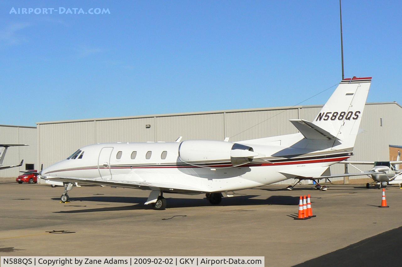 N588QS, 2007 Cessna 560XLS Citation Excel C/N 560-5721, At Arlington Municipal - In town for a Dallas Cowboy's game