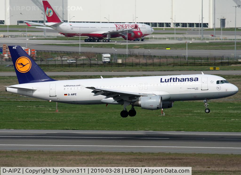 D-AIPZ, 1991 Airbus A320-211 C/N 162, Landing rwy 14R