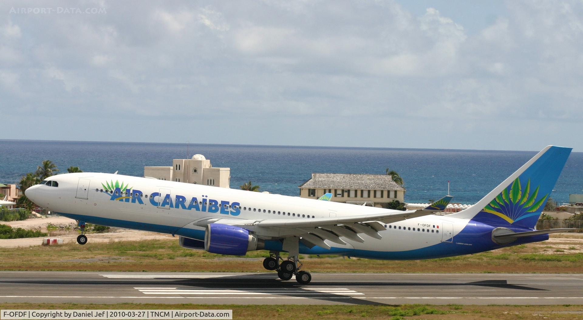 F-OFDF, 1999 Airbus A330-223 C/N 253, Air caraibes F-OFDF landing at TNCM