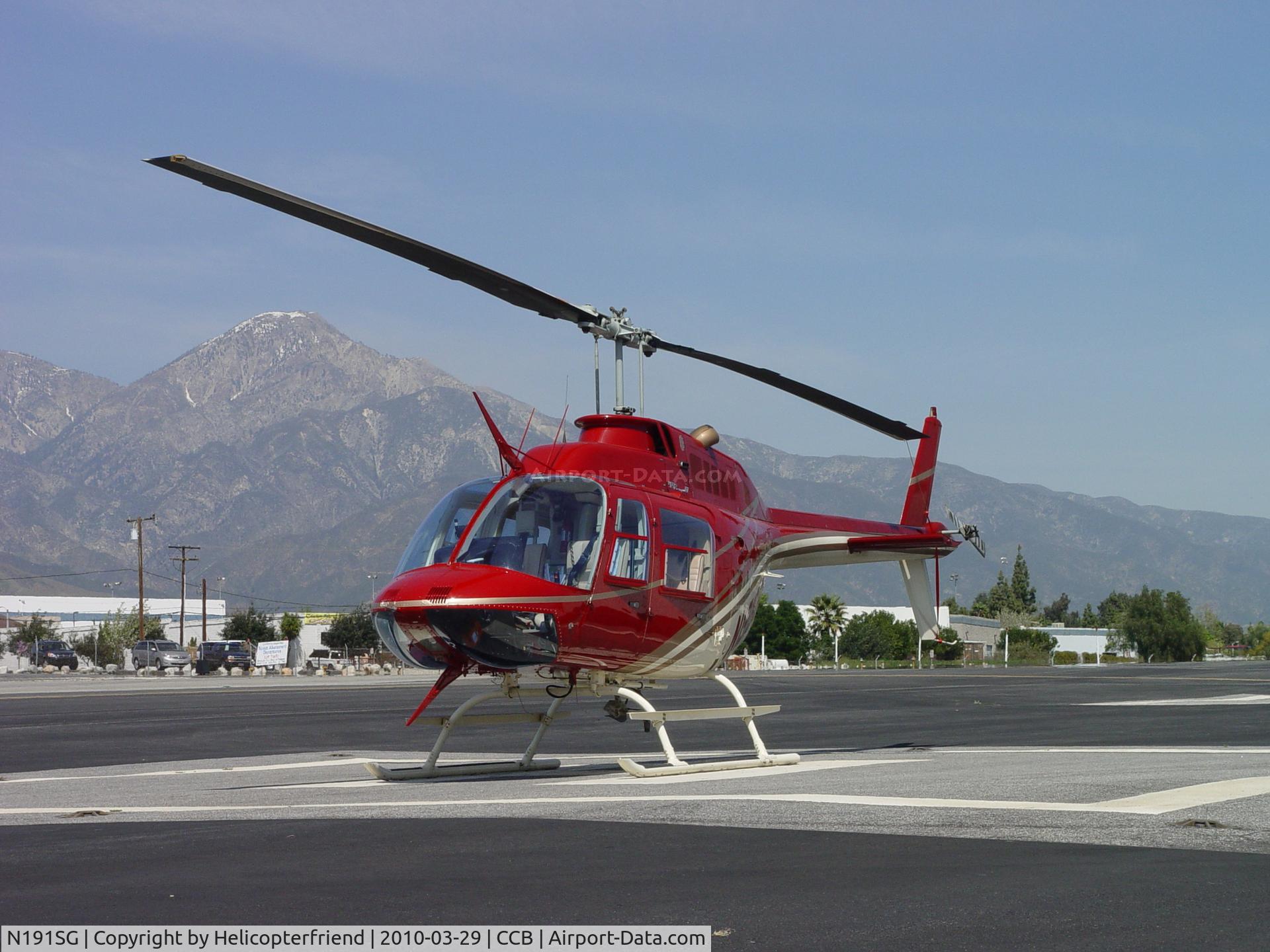 N191SG, 1984 Bell 206B JetRanger III C/N 3805, Parked at eastside helipad