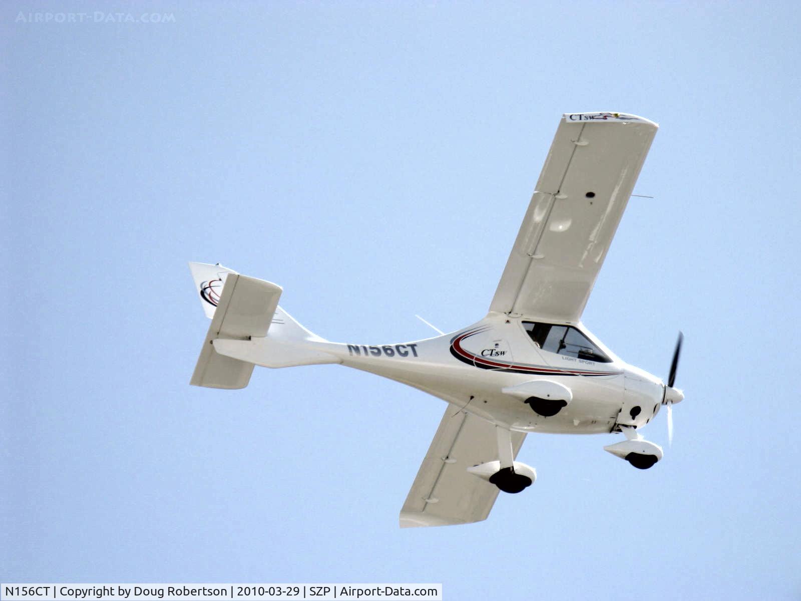 N156CT, 2007 Flight Design CTSW C/N 07-04-11, 2007 Flight Design Gmbh CTSW, Rotax 912ULS 100 Hp, takeoff climb Rwy 22
