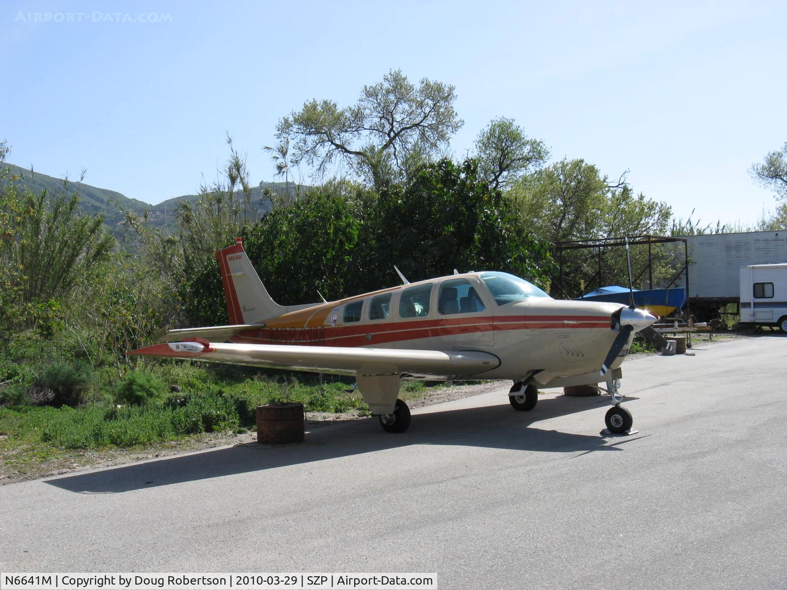 N6641M, 1979 Beech A36 Bonanza 36 C/N E-1545, 1979 Beech A36 BONANZA, Continental IO-520 285 Hp