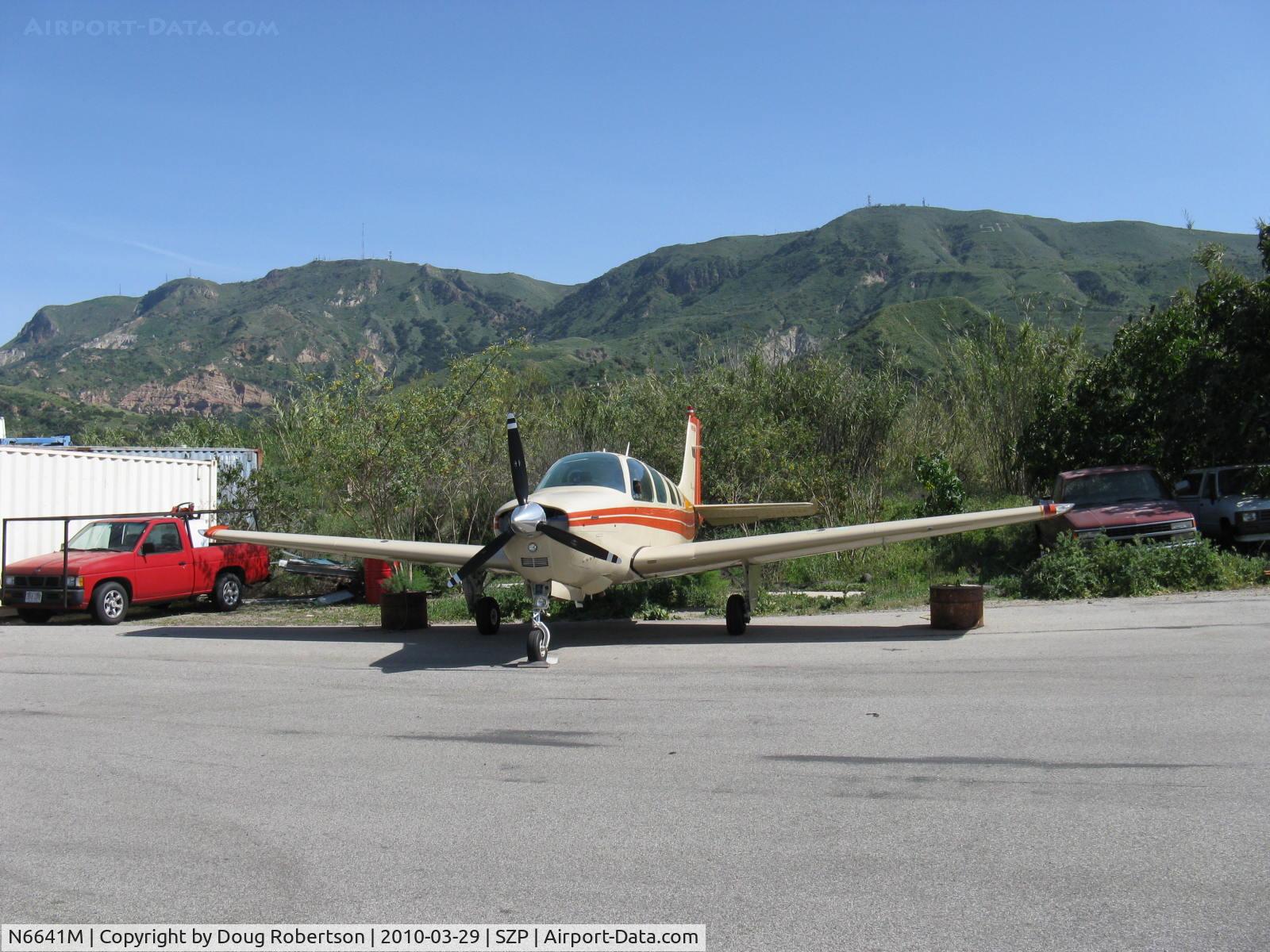 N6641M, 1979 Beech A36 Bonanza 36 C/N E-1545, 1979 Beech A36 BONANZA, Continental IO-520 285 Hp