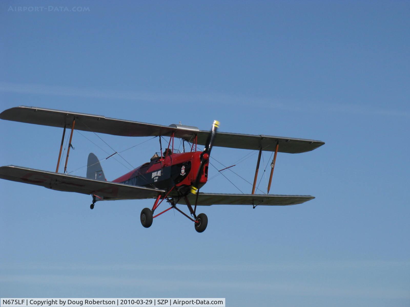 N675LF, 1944 De Havilland DH-82A Tiger Moth II C/N 86572, 1944 DeHavilland DH 82A TIGER MOTH, Gipsy Major I 4 cylinder air-cooled 135 Hp inverted in-line engine, on final Rwy 22