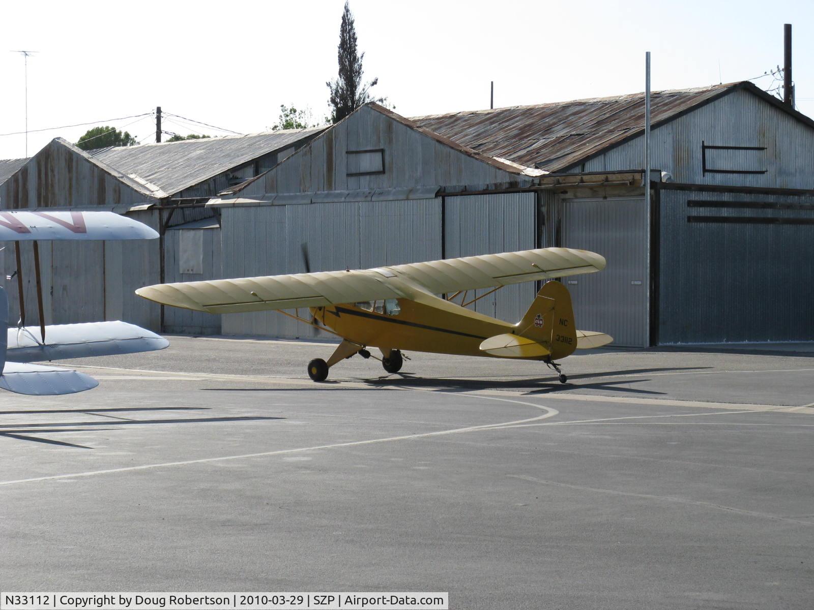 N33112, 1940 Piper J3C-65 Cub Cub C/N 5830, 1940 Piper J3C-65 CUB, Continental C90 90 Hp upgrade, taxi