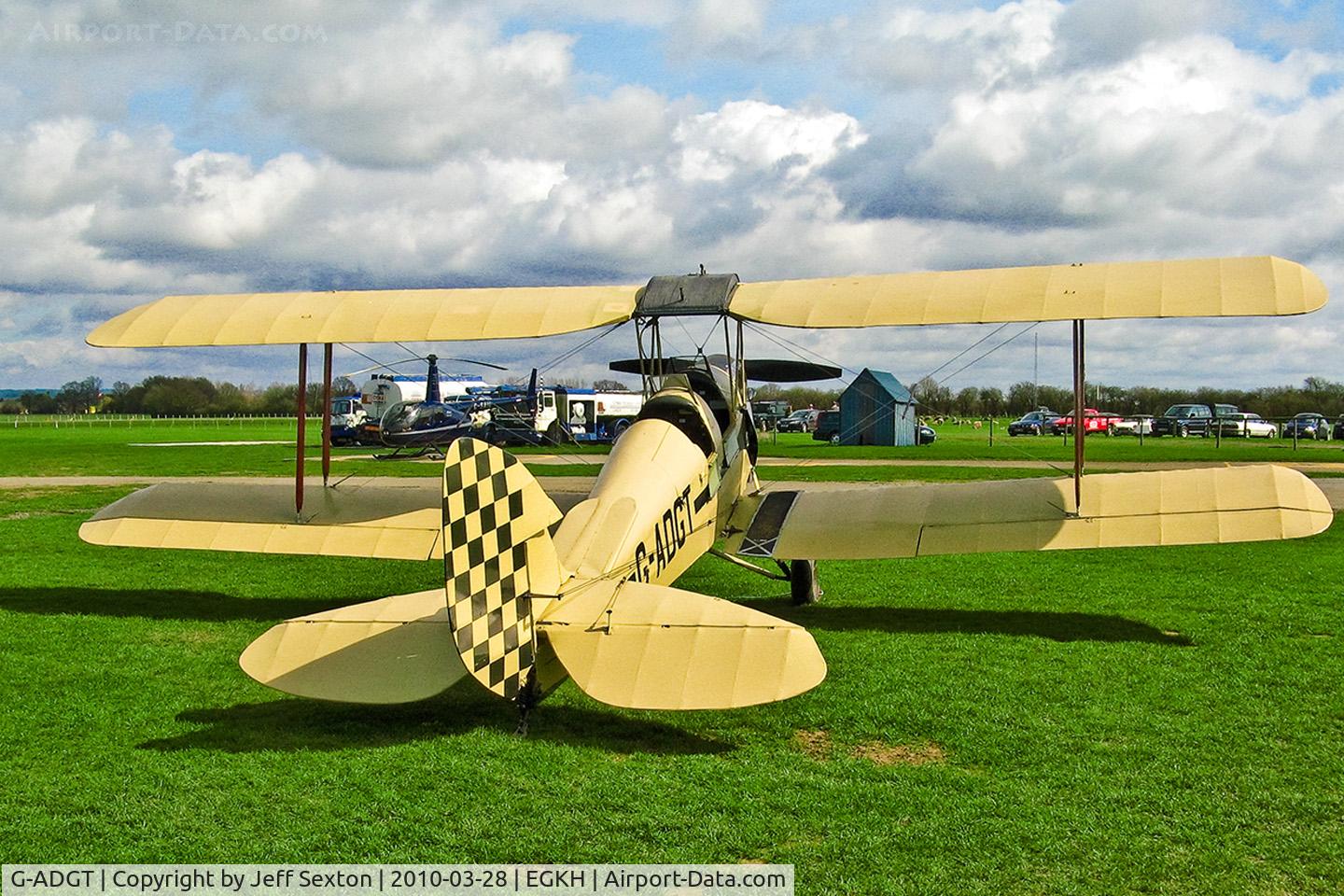G-ADGT, 1935 De Havilland DH-82A Tiger Moth II C/N 3338, Parked at Lashenden/Headcorn UK