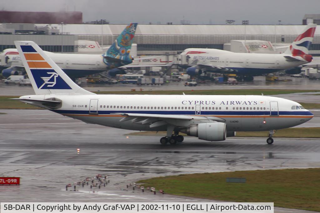 5B-DAR, 1984 Airbus A310-203 C/N 309, Cyprus Airways A310-200