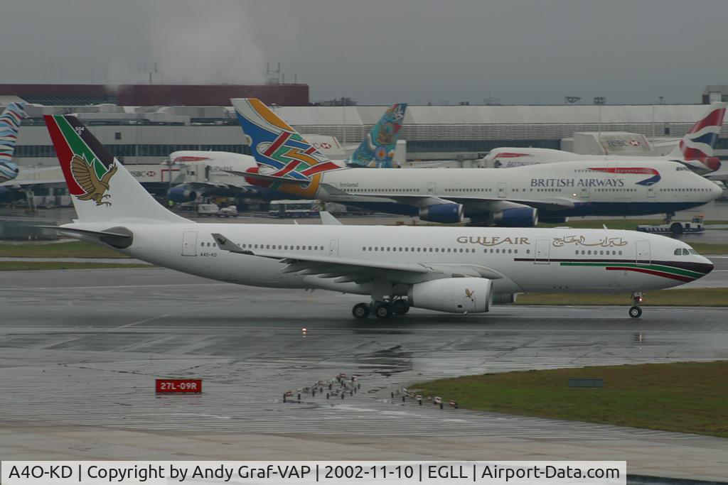 A4O-KD, 1999 Airbus A330-243 C/N 287, Gulf Air A330-200