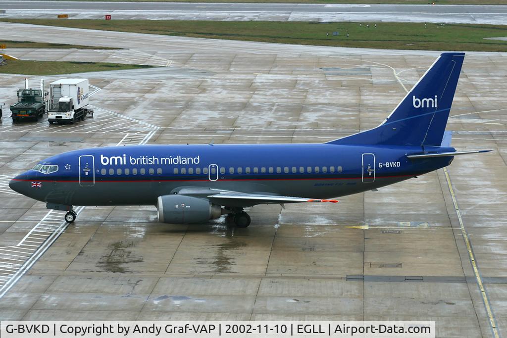 G-BVKD, 1992 Boeing 737-59D C/N 26421, BMI 737-500