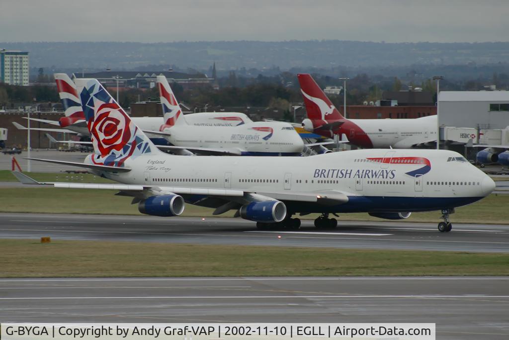 G-BYGA, 1998 Boeing 747-436 C/N 28855, British Airways 747-400