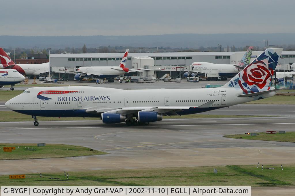 G-BYGF, 1999 Boeing 747-436 C/N 25824, British Airways 747-400