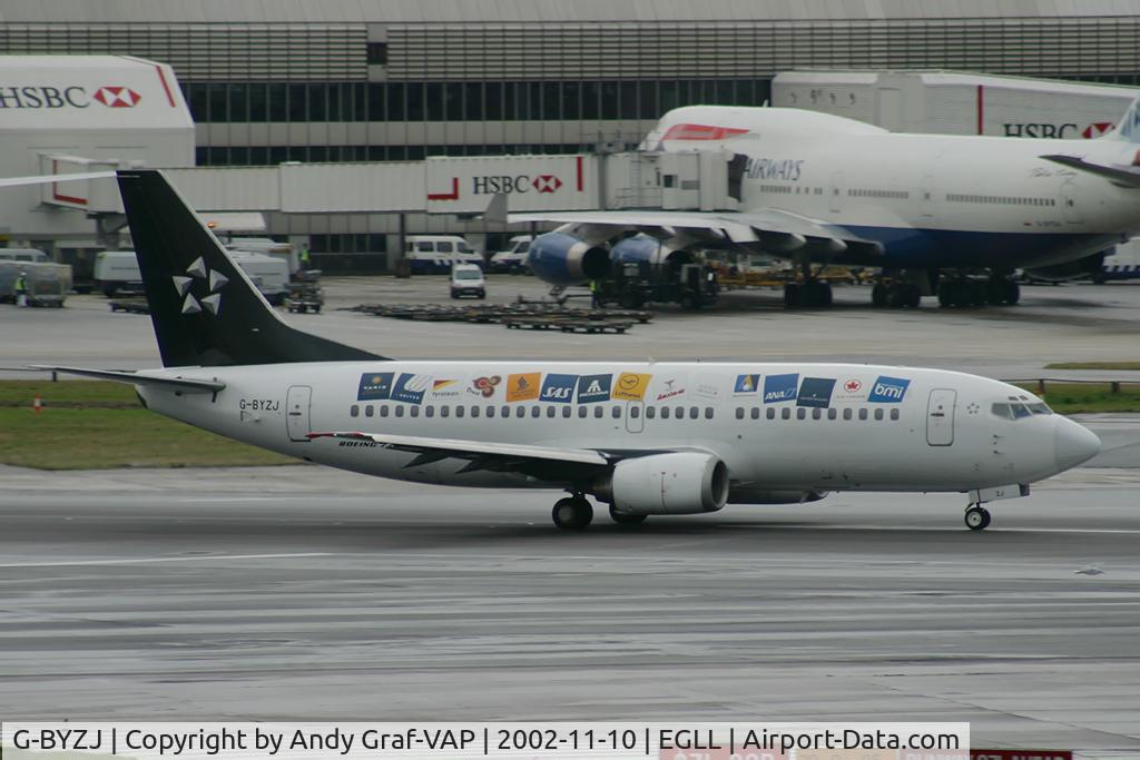 G-BYZJ, 1991 Boeing 737-3Q8 C/N 24962, BMI 737-300
