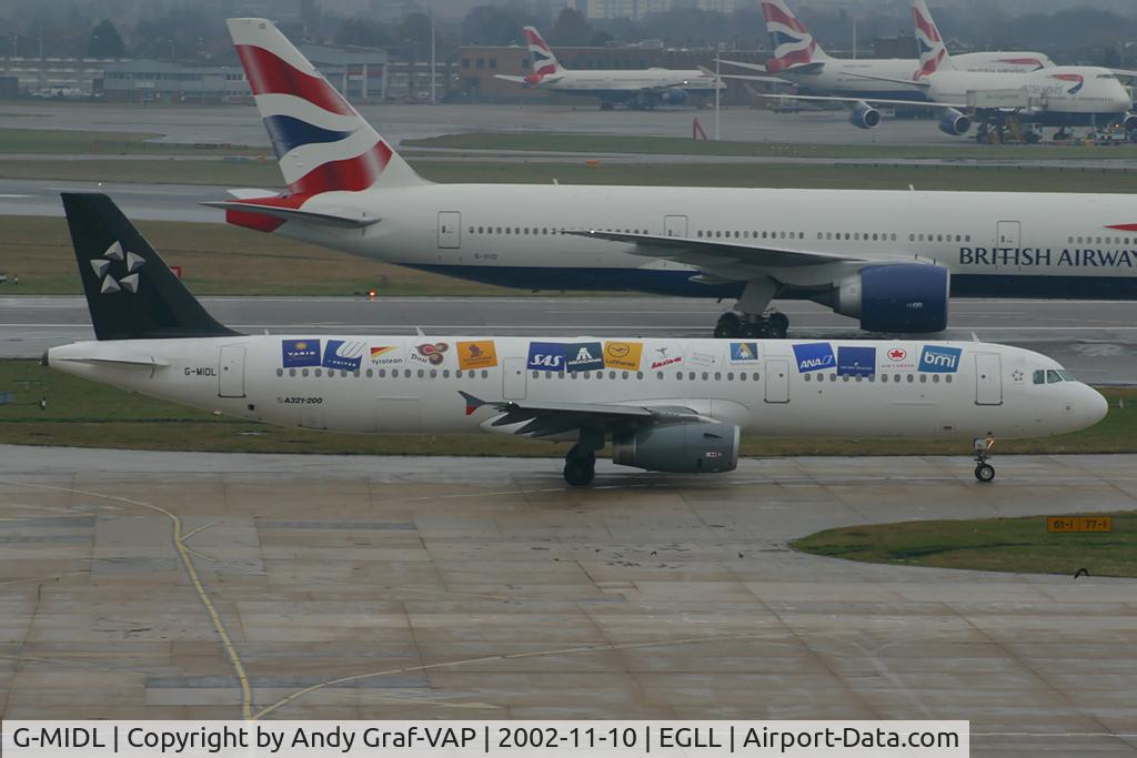 G-MIDL, 2000 Airbus A321-231 C/N 1174, BMI A321