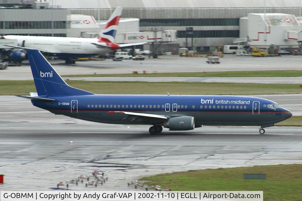 G-OBMM, 1991 Boeing 737-4Y0 C/N 25177, BMI 737-400
