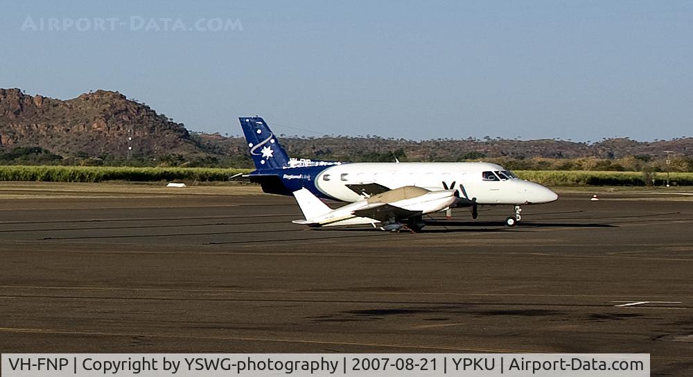 VH-FNP, 1978 Embraer EMB-110P2 Bandeirante C/N 110157, Airnorth VH-FNP Embraer EMB-110P2 Bandeirante at YPKU.