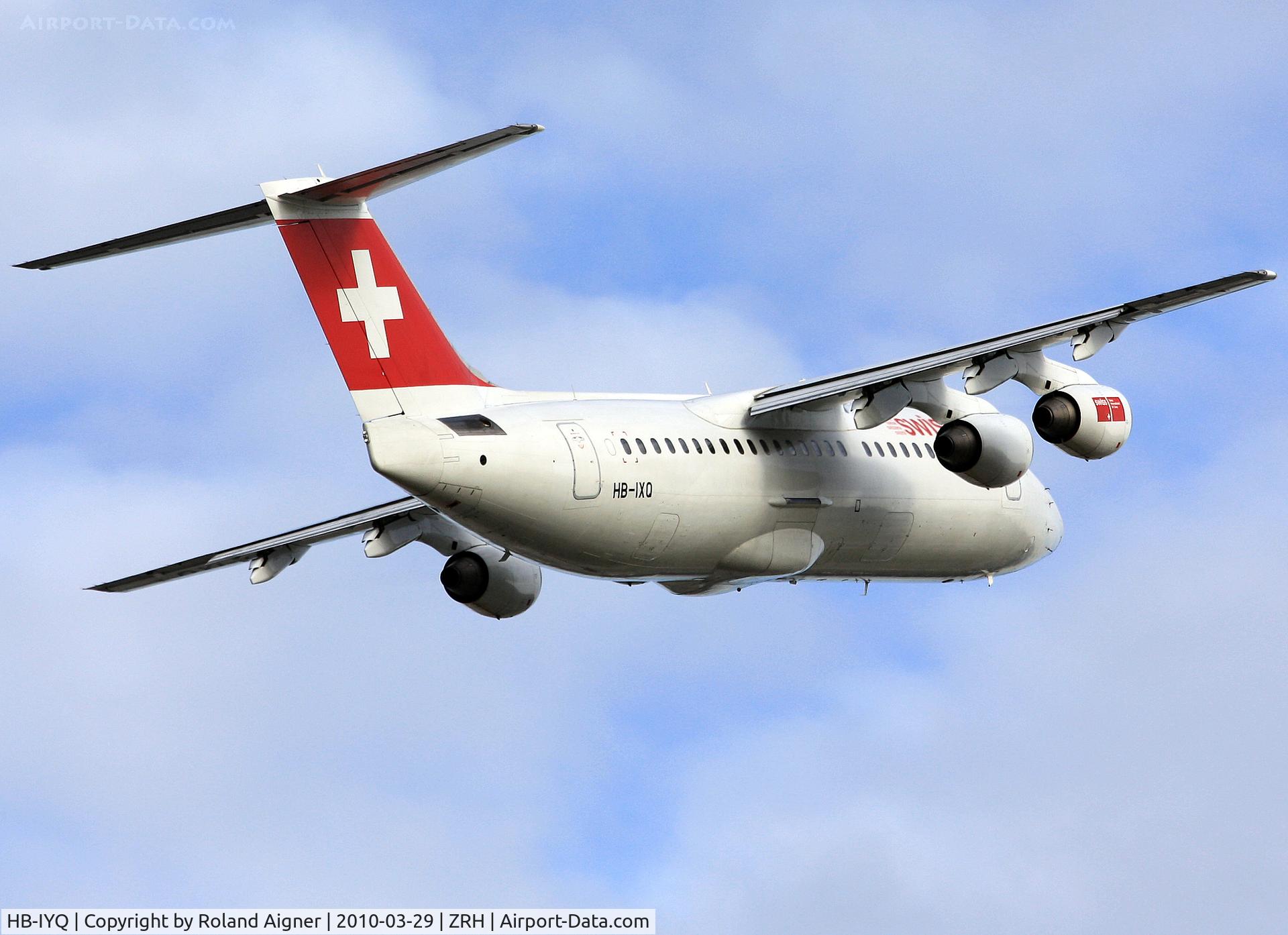 HB-IYQ, 2001 British Aerospace Avro 146-RJ100 C/N E3384, .