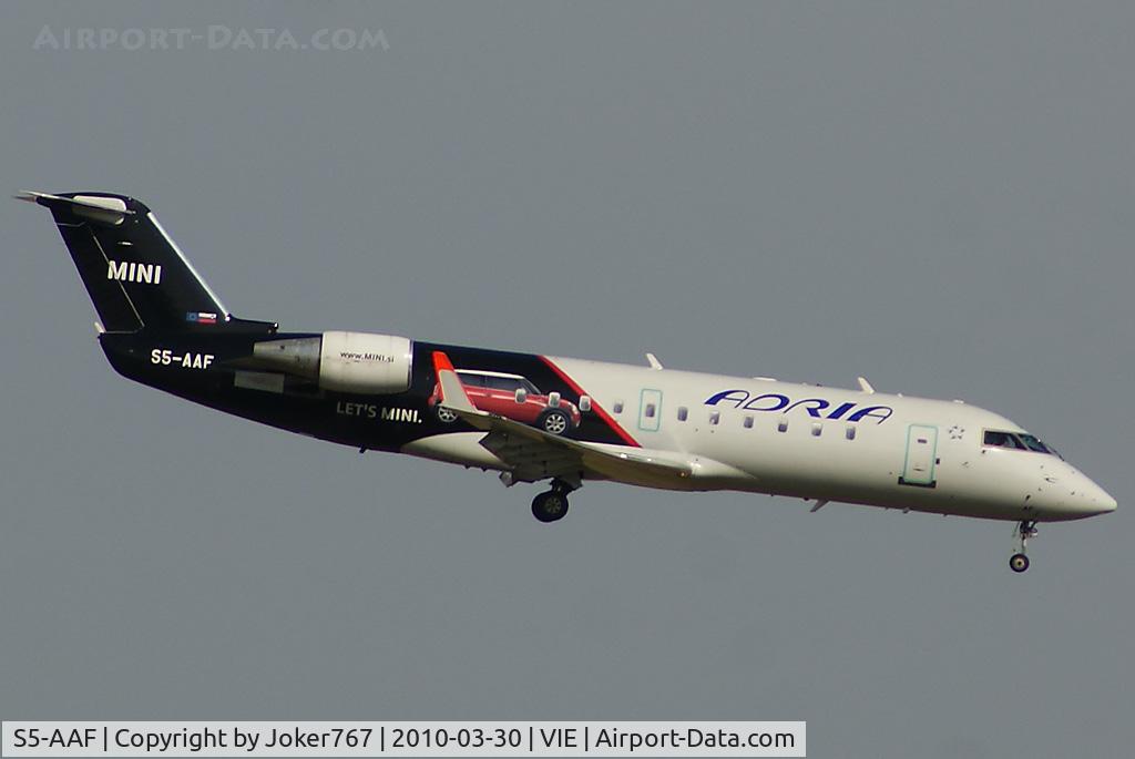 S5-AAF, 1998 Canadair CRJ-200LR (CL-600-2B19) C/N 7272, Adria Airways Canadair Regional Jet CRJ200LR