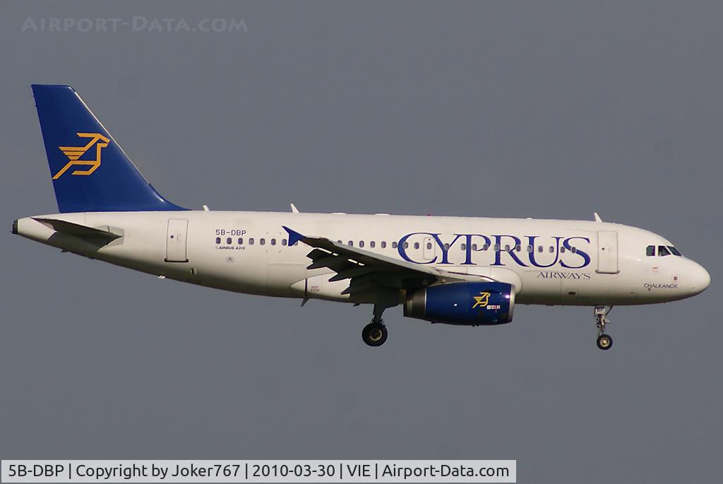 5B-DBP, 2002 Airbus A319-132 C/N 1768, Cyprus Airways Airbus A319-132