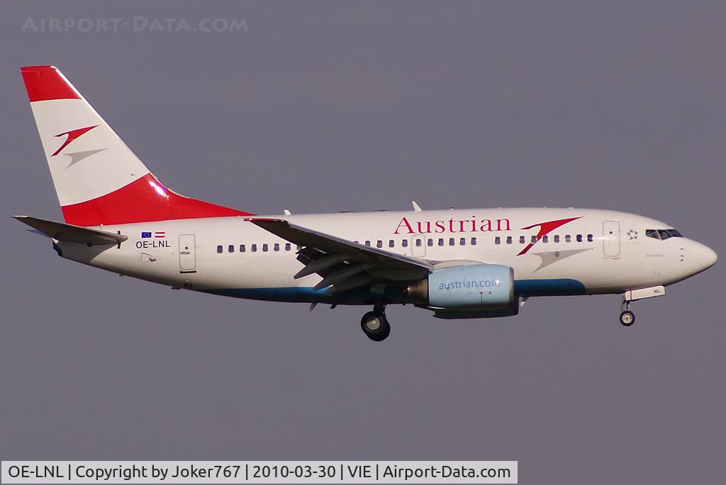 OE-LNL, 2000 Boeing 737-6Z9 C/N 30137, Austrian Airlines Boeing 737-6Z9