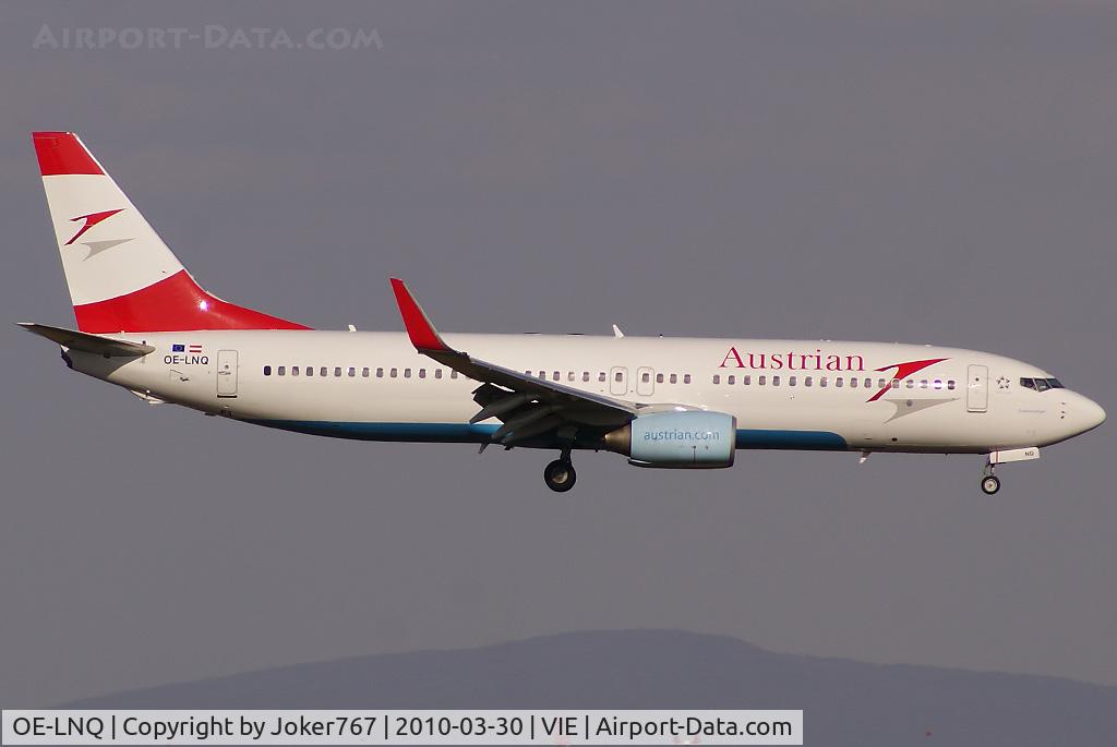 OE-LNQ, 2003 Boeing 737-8Z9 C/N 30421, Austrian Airlines Boeing 737-8Z9(WL)