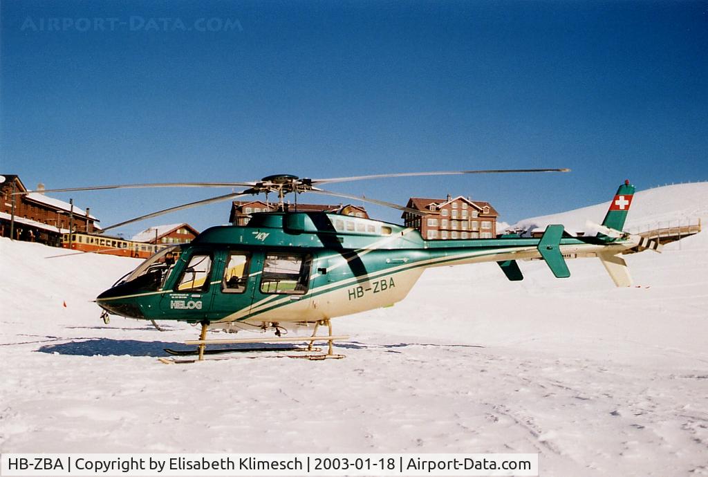 HB-ZBA, 1998 Bell 407 C/N 53324, at Lauberhorn