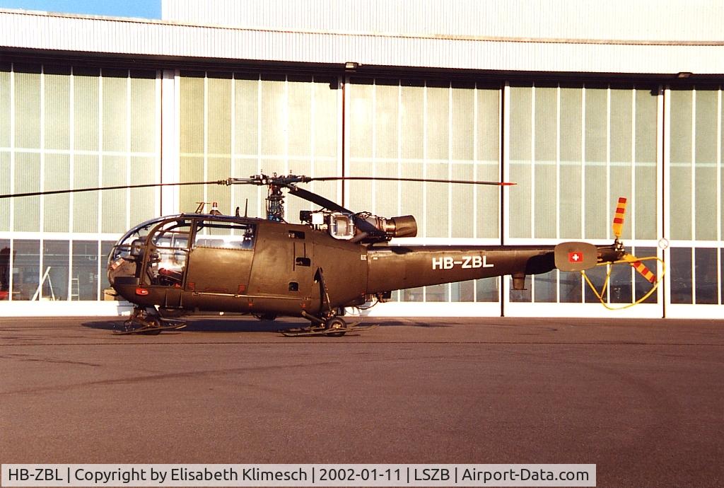 HB-ZBL, F+W Emmen SE-3160 Alouette III C/N 155/1101, at Bern Airport