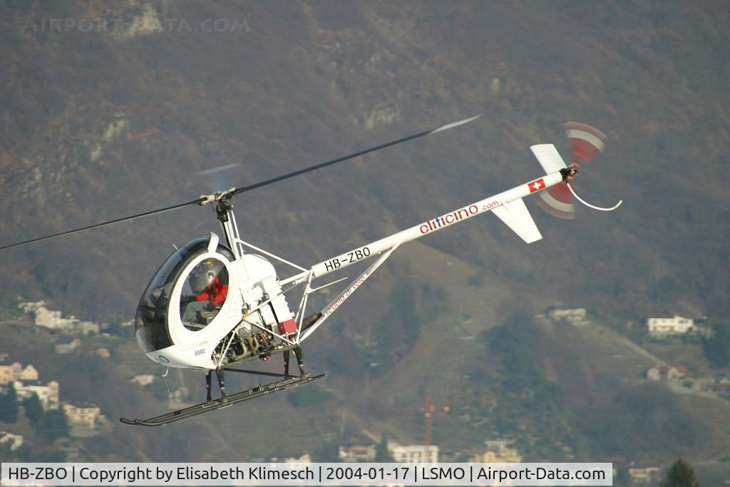 HB-ZBO, 1999 Schweizer 269C C/N S-1782, at Locarno Airport