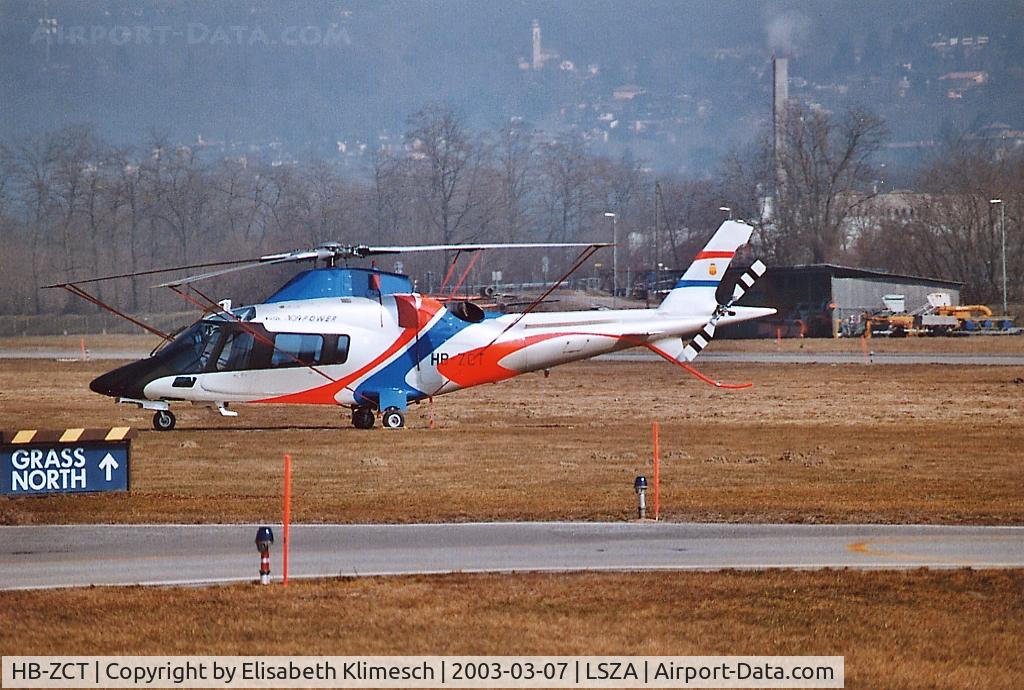 HB-ZCT, 2000 Agusta A-109E Power C/N 11094, at Lugano Airport